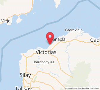 Map of Tortosa, Western Visayas