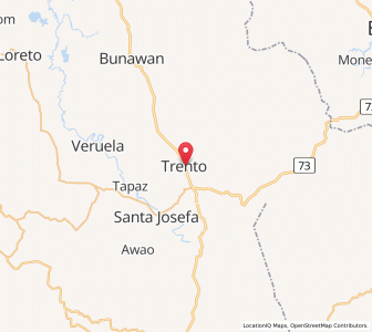 Map of Trento, Caraga