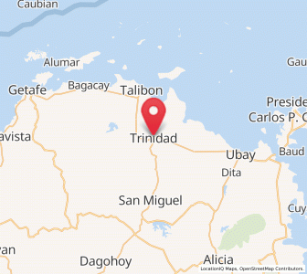 Map of Trinidad, Central Visayas