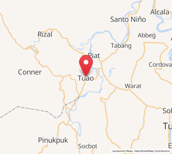 Map of Tuao, Cagayan Valley