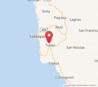 Map of Tuban, Mimaropa