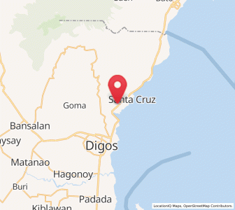 Map of Tuban, Davao