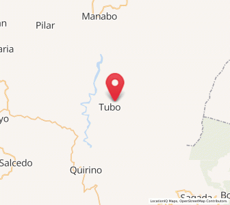 Map of Tubo, Cordillera