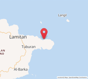Map of Tuburan, Autonomous Region in Muslim Mindanao