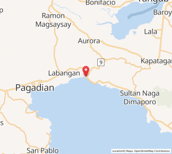 Map of Tucuran, Zamboanga Peninsula