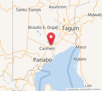 Map of Tuganay, Davao