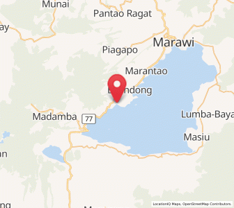 Map of Tugaya, Autonomous Region in Muslim Mindanao