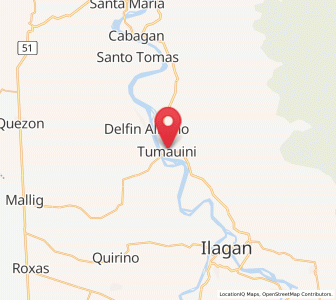 Map of Tumauini, Cagayan Valley