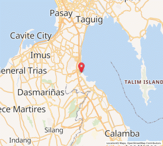 Map of Tunasan, Calabarzon