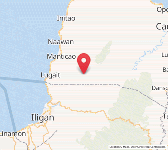 Map of Tuod, Northern Mindanao