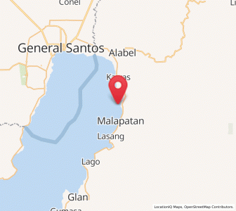 Map of Tuyan, Soccsksargen
