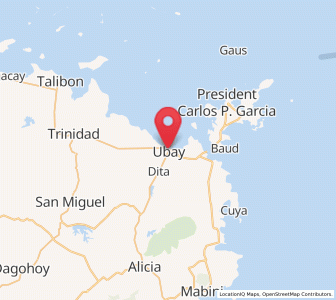 Map of Ubay, Central Visayas
