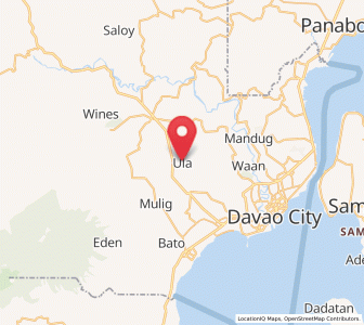 Map of Ula, Davao