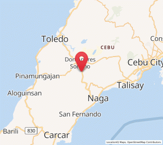 Map of Uling, Central Visayas