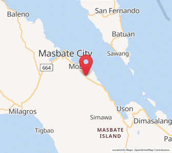 Map of Umabay, Bicol