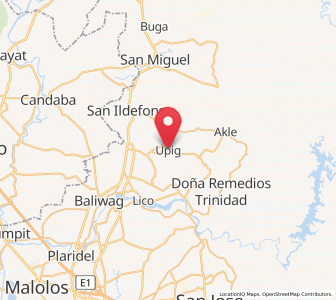 Map of Upig, Central Luzon