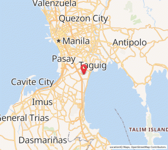 Map of Upper Bicutan, Metro Manila