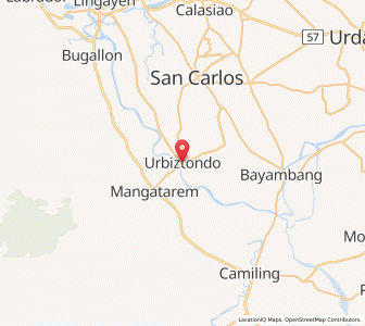Map of Urbiztondo, Ilocos