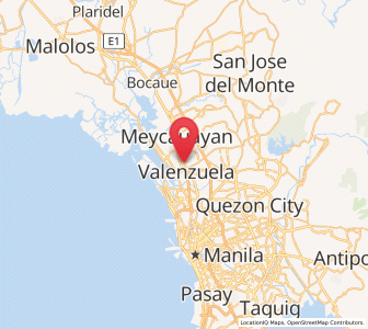 Map of Valenzuela, Metro Manila