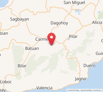 Map of Valle Hermoso, Central Visayas