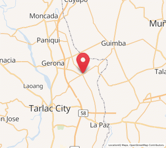 Map of Victoria, Central Luzon