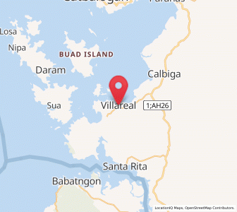 Map of Villareal, Eastern Visayas