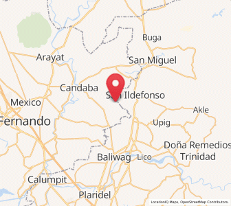 Map of Vizal San Pablo, Central Luzon