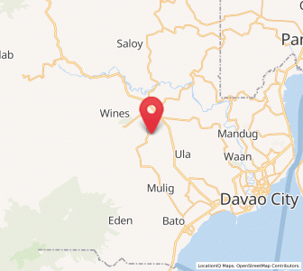 Map of Wañgan, Davao