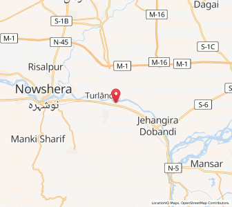 Map of Akora, Khyber Pakhtunkhwa