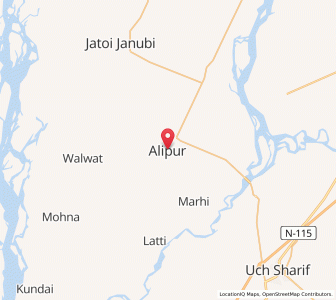 Map of Alipur, Punjab