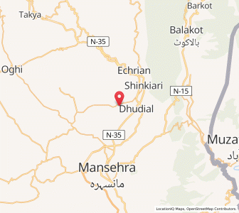 Map of Baffa, Khyber Pakhtunkhwa