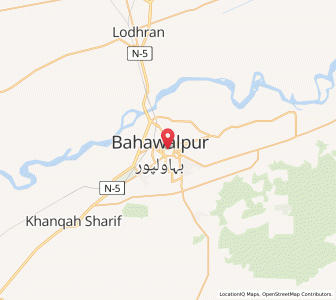 Map of Bahawalpur, Punjab