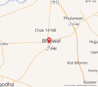 Map of Bhalwal, Punjab