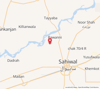 Map of Chak Azam Sahu, Punjab