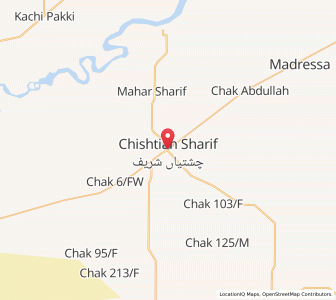 Map of Chishtian, Punjab