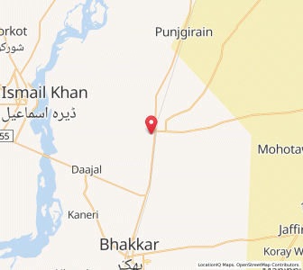 Map of Darya Khan, Punjab