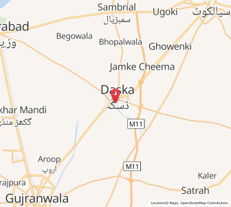 Map of Daska Kalan, Punjab