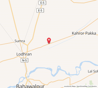 Map of Dhanot, Punjab