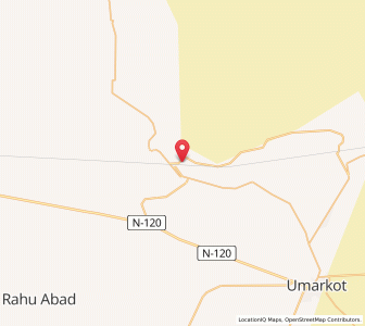 Map of Dhoro Naro, Sindh