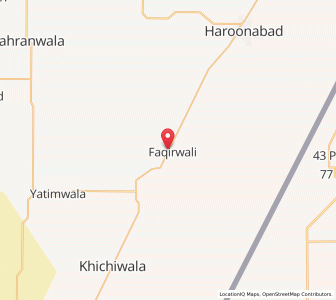 Map of Faqirwali, Punjab