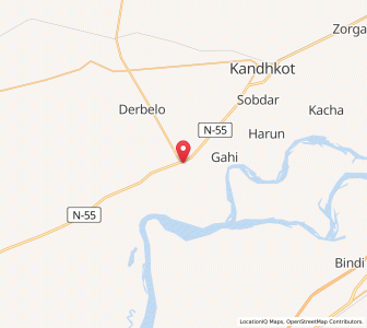 Map of Ghauspur, Sindh