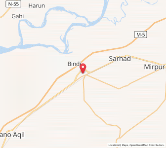 Map of Ghotki, Sindh