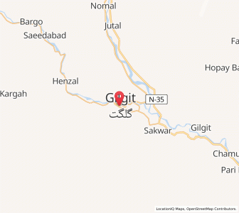 Map of Gilgit, Gilgit-Baltistan