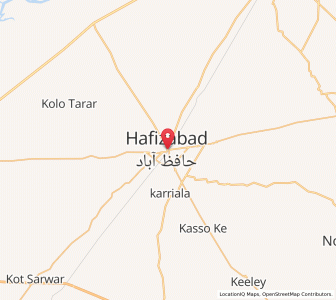 Map of Hafizabad, Punjab