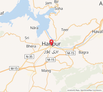 Map of Haripur, Khyber Pakhtunkhwa