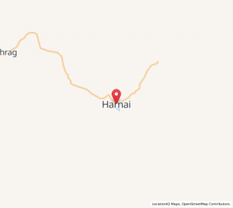 Map of Harnai, Balochistan