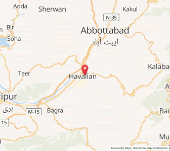 Map of Havelian, Khyber Pakhtunkhwa