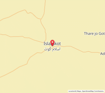 Map of Islamkot, Sindh