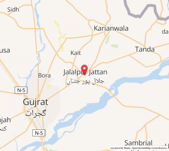 Map of Jalalpur Jattan, Punjab