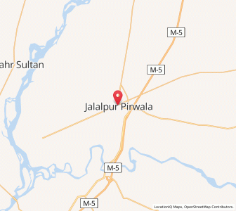 Map of Jalalpur Pirwala, Punjab